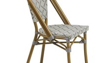 Scaun dining Lauria alb, 57x45x88 cm - Eleganță și confort