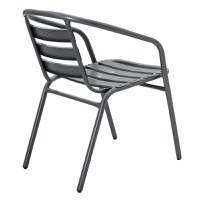 Scaun exterior Tade din metal de culoare gri inchis - 2