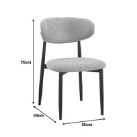 Scaun Folegio Gri 50x57x79.5 cm - 8