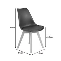 Scaun Gaston Maro 43x51x75 cm - 6