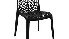 Scaun Hush, Pako World, PP, Negru, 50x57x81 cm