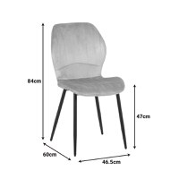 Scaun Jelour Kaki inchis 46.5x60x84 cm - 7