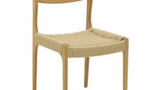 Scaun Martina lemn de fag, culoare lemn natural- franghie culoare lemn naturala 46x49x81cm