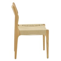 Scaun Martina lemn de fag, culoare lemn natural- franghie culoare lemn naturala 46x49x81cm - 3