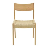 Scaun Martina lemn de fag, culoare lemn natural- franghie culoare lemn naturala 46x49x81cm - 4