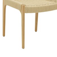 Scaun Martina lemn de fag, culoare lemn natural- franghie culoare lemn naturala 46x49x81cm - 7