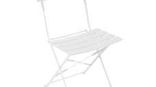 Scaun pliabil Bistro Alb 42x46x82 cm