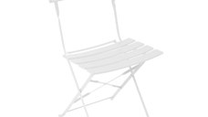 Scaun pliabil Bistro Alb 42x46x82 cm