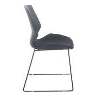 Scaun PP-PU Negru 47x52x85 cm - 2