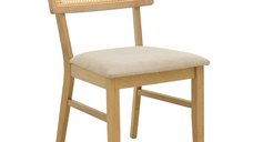 Scaun Raffles Natural 48x47x83.5 cm - Eleganță și Confort