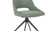 Scaun rotativ Luciano I, Pako World, Textil, Verde, 52x54x85 cm