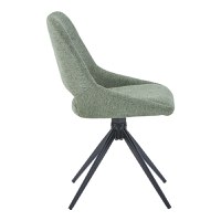 Scaun rotativ Luciano I, Pako World, Textil, Verde, 52x54x85 cm - 2