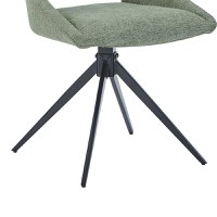 Scaun rotativ Luciano I, Pako World, Textil, Verde, 52x54x85 cm - 6