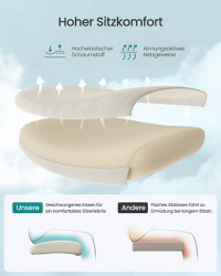 Scaun: Scaun birou, Verona, Crem, 70x70x125 cm - 6