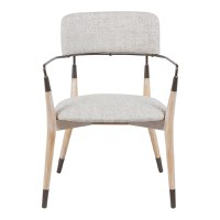 Scaun, Sentana, Crem, 56.5x56x79 cm - 4