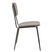 Scaun Tania material textil antica gri inchis - picior negru - 4