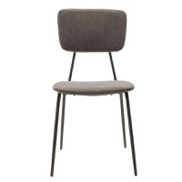 Scaun Tania material textil antica gri inchis - picior negru - 5