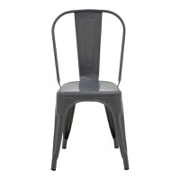 Scaun Utopia Gri inchis 44x44x85 cm - 5