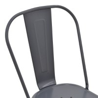 Scaun Utopia Gri inchis 44x44x85 cm - 7