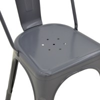 Scaun Utopia Gri inchis 44x44x85 cm - 8
