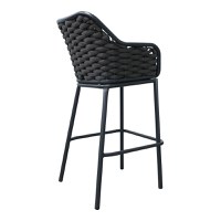 Scaund e bar Zuki, Pako World, Gri, 55x54x109 cm - 2