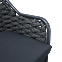 Scaund e bar Zuki, Pako World, Gri, 55x54x109 cm - 7