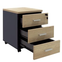 Sertar mobil Lotus in culoare stejar-gri inchis 40x47x55cm - 2