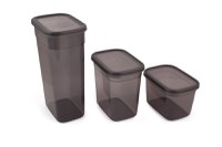 Set 18 cutii de depozitare alimente BNMPGGY18, Antracit - 4