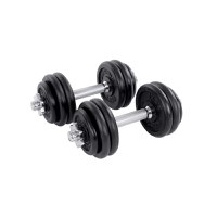 Set 2 buc. Gantere 2x15 kg Songmics Negru 35x16x16 cm - 2