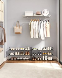 Set 2 buc. Pantofare modulare Songmics Negru 92x30x54 cm - 3