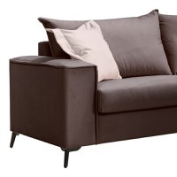 Set 2 canapele cu 2 locuri Verona x2 Pako World Gri inchis 225x93x100 cm - 3