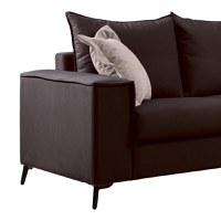 Set 2 canapele cu 2 locuri Verona x2 Pako World Gri inchis 225x93x100 cm - 6