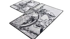 Set 2 Covorase de Baie Hand Draw