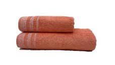 Set 2 Prosoape Linie Somon 50x100 si 70x140 cm (Bumbac 100%)