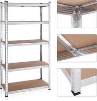 Set 2 Rafturi, Songmics, 5 rafturi, 180 x 90 x 40 cm, Silver, GLR040E02 - 4