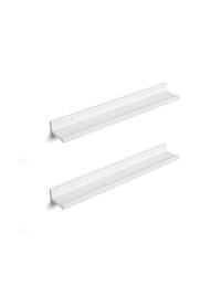 Set 2 rafturi suspendate, Songmics, LWS60WT, Alb, 60 x 10 cm - 1