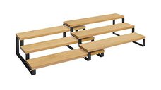 Set 2 Suporturi pentru condimente, Songmics, Natural Negru, KCS016N01