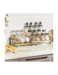 Set 2 Suporturi pentru condimente, Songmics, Natural Negru, KCS016N01 - 2