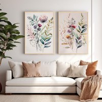 Set 2 tablouri Jeremy Multicolor 33x1.5x48 cm - 1