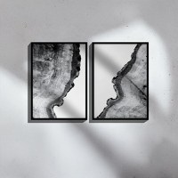 Set 2 tablouri Nepen I Multicolor 33x1.5x48 cm - 1