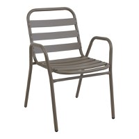 Set 3 buc masă și scaune de grădină Sussie-Vergo Argintiu 60x60x70 cm - 4