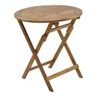 Set 3 buc masă și scaune pliabile pliabile de grădină Recofly-Carpuva Maro 70x70x74 cm - 4