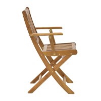 Set 3 buc masă și scaune pliabile pliabile de grădină Recofly-Carpuva Maro 70x70x74 cm - 8