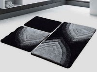 Set 3 Covorase de Baie Stella Antracit (Acryl) - 1