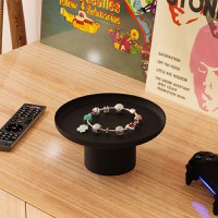 Set 3 platouri decorative metalice GED-007 Negru 25.5x25.5x9 cm - 4