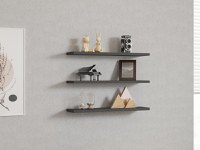 Set 3 polite de perete Boss Antracit 60x1.8x14.5 cm - 1