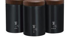 Set 3 Recipiente pentru Depozitare, ebony rosewood