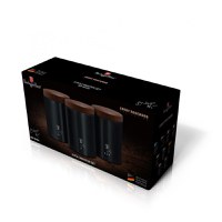 Set 3 Recipiente pentru Depozitare, ebony rosewood - 4