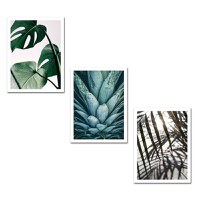 Set 3 tablouri decorative Frolig 2469 Multicolor 90x2,7x40cm - 1