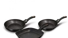 Set 3 tigai, negru Rose Collection